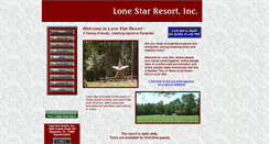 Desktop Screenshot of lonestarresort.com