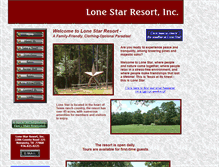 Tablet Screenshot of lonestarresort.com